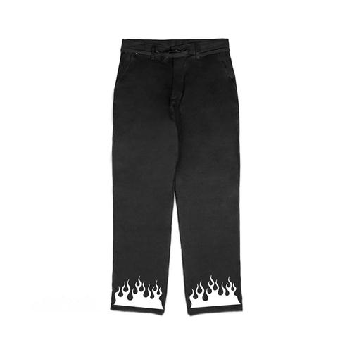 Foto Produk Black pants fire- celana panjang hitam- celana chino- celana hitam - Hitam, M dari Bootloop Store