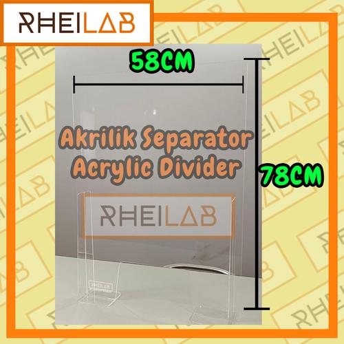Gambar Partisi Akrilik - Divider Acrylic - Pembatas Akrilik dari RheiLab Jakarta Utara Tokopedia