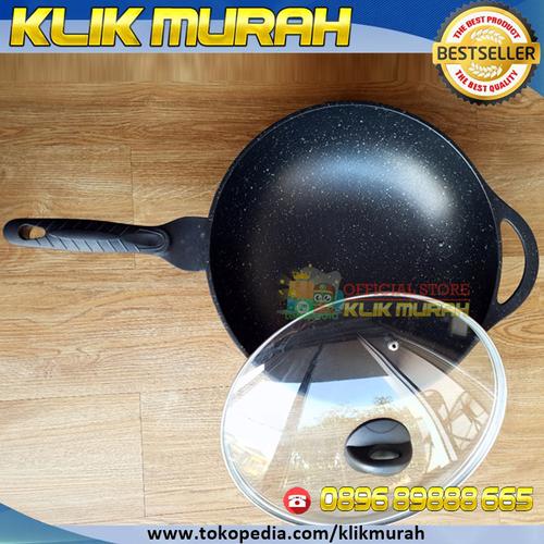 Foto Produk PANCI DESSINI GOLDEN ( 32 CM ) SUPER vacuum relief pan #CEPATMATANG - Wok die cast dari KLIK MURAH