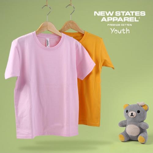 Foto Produk Kaos Polos Anak New States Apparel kids 72Y00. Putih NSA - Putih, XS dari Kaos Polos Theobald