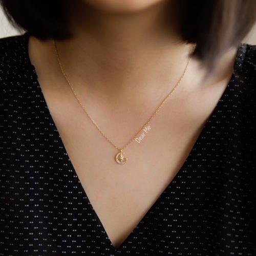 Gambar Dear Me - Aster Necklace Sterling Silver with 18k Gold Plating Kalung dari Dear Me Jewelry Jakarta Pusat Tokopedia