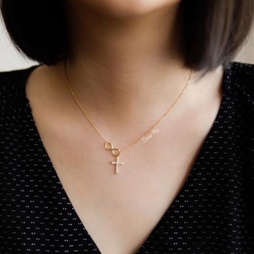 Foto Produk Dear Me - Amara Necklace 925 Sterling Silver with 18k Gold Plated dari Dear Me Jewelry