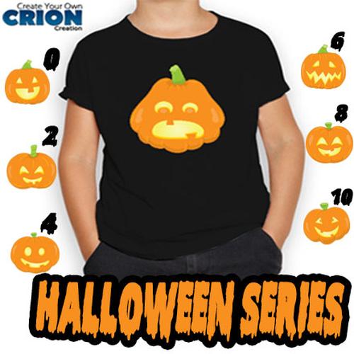 Gambar Kaos Anak Halloween Pumpkin Face Series2 by crion - 0 dari Crion Jakarta Barat Tokopedia