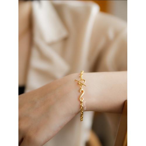 Foto Produk Dear Me - Casandra Bracelet 925 Sterling Silver with 18k Gold Plating dari Dear Me Jewelry
