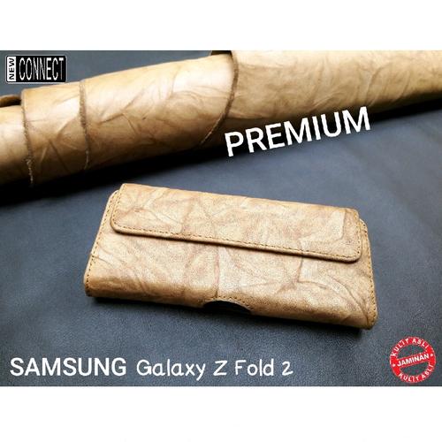 Foto Produk Sarung dompet hp samsung galaxy fold kulit asli premium dari Iraco