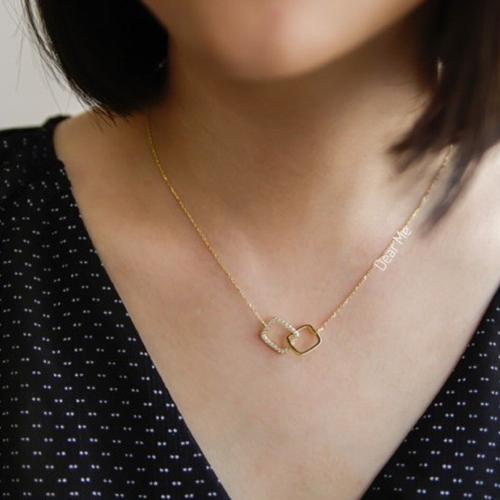 Gambar Dear Me - Haru Necklce 925 Sterling Silver with 14k Gold Plating dari Dear Me Jewelry Kota Administrasi Jakarta Pusat Tokopedia