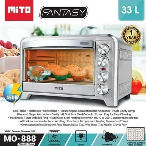 Foto Produk MITO OVEN LISTRIK FANTASY MITO MO-888 KAPASITAS 33 LITER MO 888 RESMI dari SOLUTIONELECTRONIK