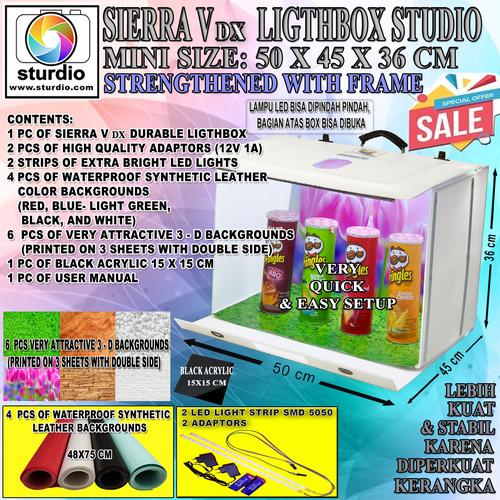 Gambar Kotak Studio Foto 50x45x36cm - Sturdio Sierra Vdx dari Sturdio Kota Surabaya Tokopedia
