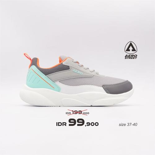 Foto Produk Aerostreet 37-40 Lemon Toska Oranye - Sepatu Sneakers Sport Wanita - 39 dari Aerostreet