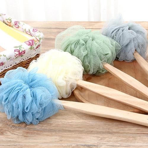 Foto Produk Spons Mandi dengan Gagang Kayu Panjang Gosok Punggung Body Scrub dari 21 scents