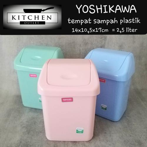 Foto Produk Tempat Sampah Plastik Tempat Sampah Yoshikawa Tutup Ayun dari KITCHEN OUTLET