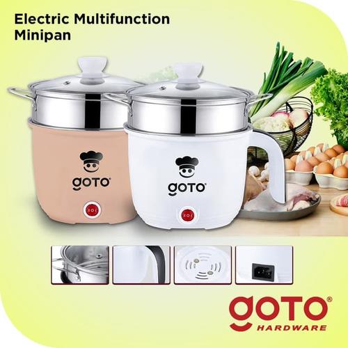Foto Produk Goto Hopo Electric Frypan Panci Listrik Portable Fry Pan - Merah Muda dari GOTO Hardware