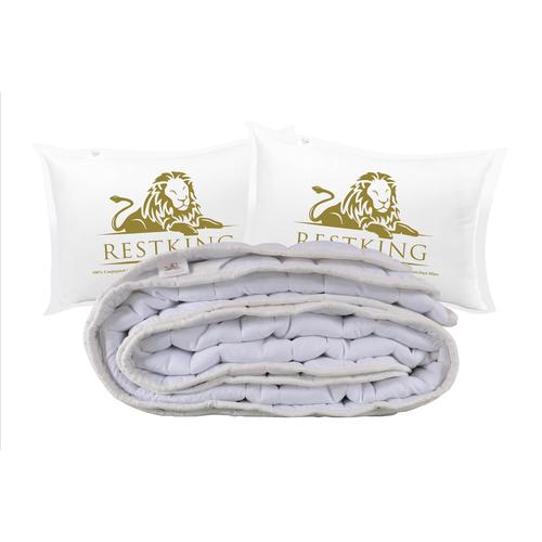 Foto Produk Paket Spesial E - Mattress Protector Restking 160x200 + 2 Bantal dari Clarissa Official Store