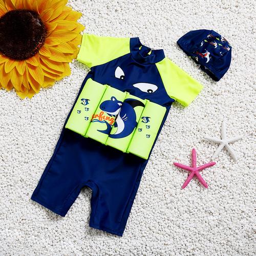 Foto Produk Baju Renang Anak Dengan Pelampung Laki Laki Topi Motif Shark BR1 - XL dari GrosirAksesorisFashion