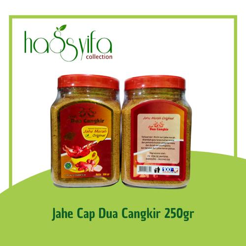 Foto Produk Jahe Merah Original Cap Dua Cangkir 250gram - Bubuk Jahe Merah Murni dari Hassyifa collection