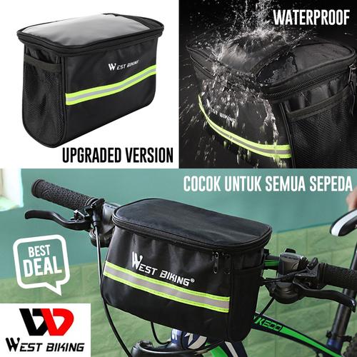 Foto Produk West Biking Tas Sepeda Lipat Roadbike MTB Front Bag B7 Tas Depan - Hitam dari West Biking Indonesia