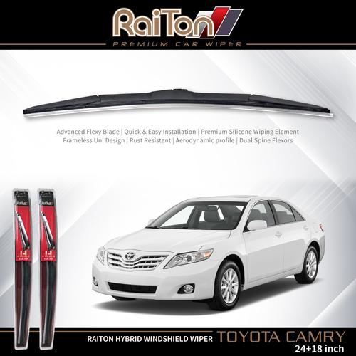 Foto Produk Raiton Sepasang Wiper Hybrid Kaca Depan Mobil Toyota Camry 24" & 18" dari Raiton