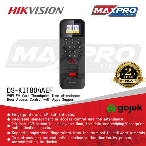 Jual HIKVISION DSK1T804AEF Access Control Door Fingerprint Jakarta