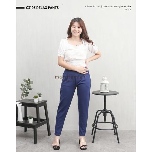 Foto Produk C3193 RELAX PANTS - Navy dari MHcollection