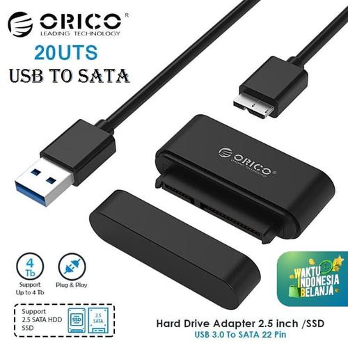 Foto Produk Orico Kabel USB 3.0 to Sata 20UTS - USB3.0 Sata HDD Adapter Kit dari Glodok VCD