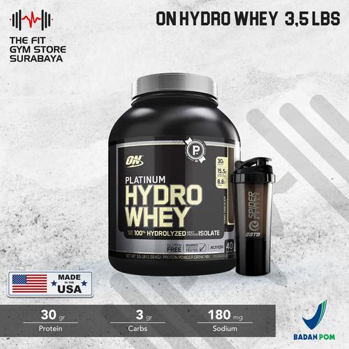 Foto Produk ON Optimum Nutrition Platinum HydroWhey 3.5 Lbs ON Hydro whey - Turbo chocolate dari the fit gym store
