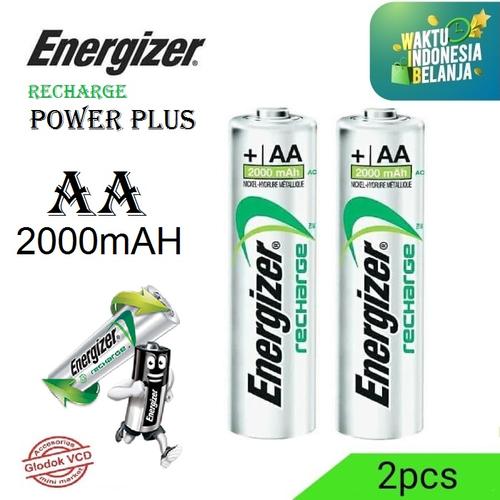 Foto Produk Energizer Baterai Rechargeable 2000mAh Power Plus AA isi 2pcs dari Glodok VCD