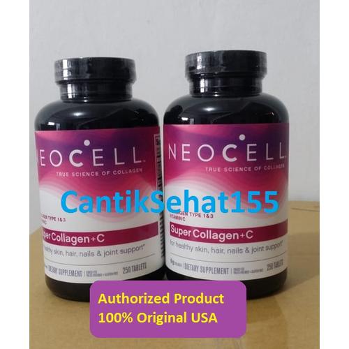 Foto Produk NEOCELL SUPER COLLAGEN+C type 1 & 3 250 tablet (1 Paket isi 2 Botol) dari Cantik Sehat155