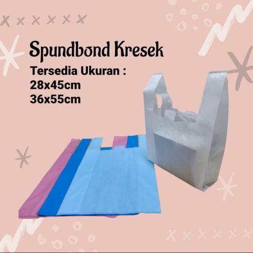 Gambar Tas Spunbond Kresek uk: 28 X 48 - Putih dari Spunbondgudang Jakarta Barat Tokopedia