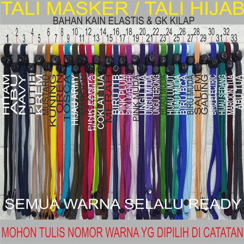 Foto Produk Tali hijab / Tali kepala / Headloop - aksesoris masker ( HANYA TALI ) dari kimikei shop