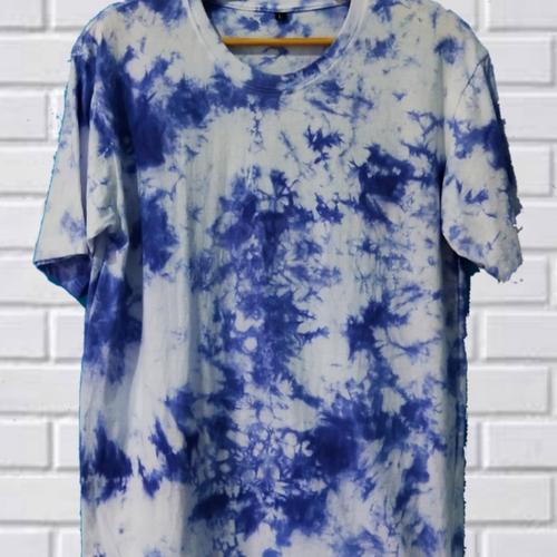 Tie Dye Shirt | Blue | Kaos Tie Dye - S 