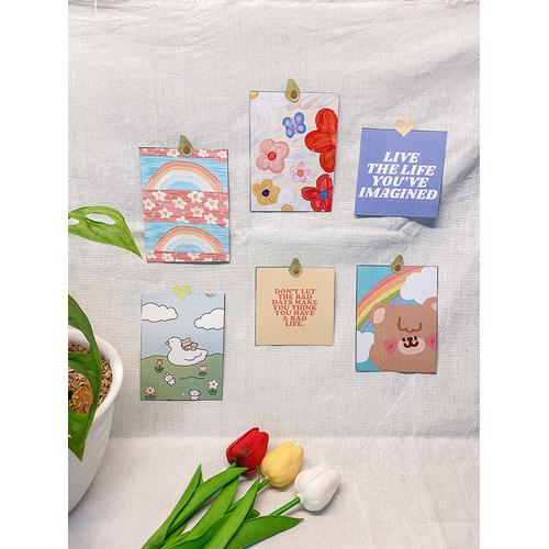 Foto Produk Dekorasi Dinding Hias Korea - Postcard "le Joy-tetik" - Wall Decor dari Aku si Estetik