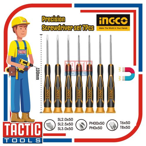 Jual INGCO Precision Screwdriver Set 7 Pcs / Obeng Presisi Set 7pcs