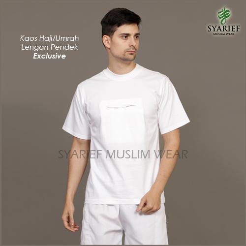 Foto Produk Kaos Haji/Umrah Pria Lengan Pendek - Exclusive dari Syarief Muslim Wear