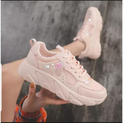 Foto Produk Sepatu sneakers wanita CLASSIL simple - Merah Muda, 37 dari Tokoshoes.co