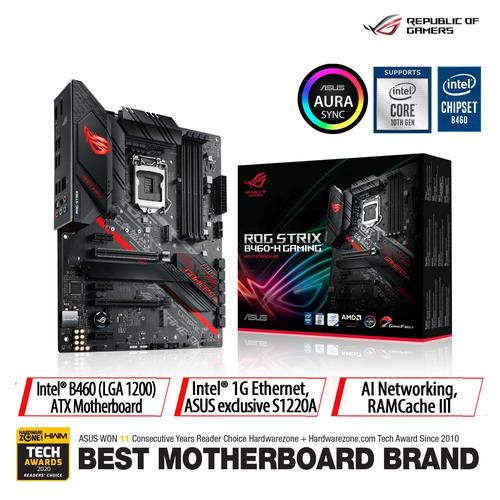 Foto Produk ASUS ROG Strix B460-H Gaming + Intel Core i5 10600K Avenger Edition dari Asus Component