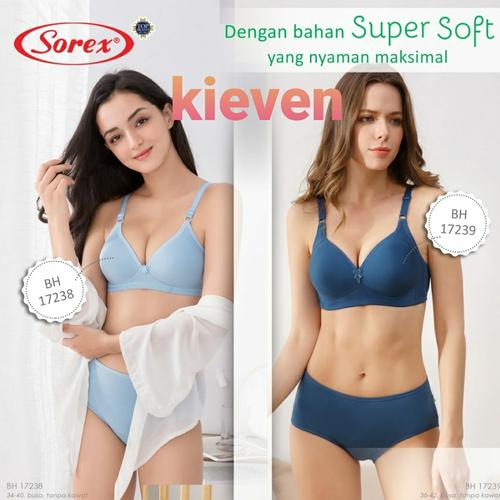 Foto Produk Bh bra sorex 17238 cup kecil 17239 cup besar tanpa kawat busa murah - 17238 cup kecil, 38 dari kieven