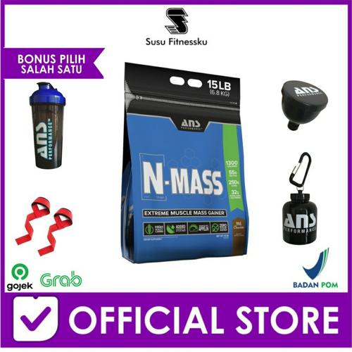 Foto Produk SUPLEMEN FITNESS - ANS N MASS Gainer 15 Lbs MURAH dari Susu fitnessku