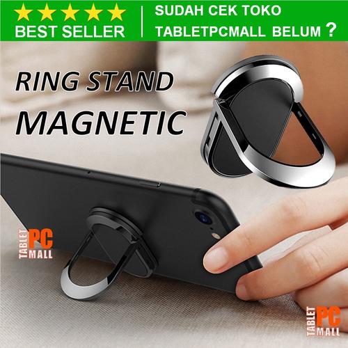 Foto Produk Ring Stand Hp Magnetic 360 Rotation Metal Phone Holder Universal iRing dari Tablet PC Mall