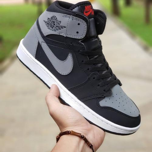 Jual sepatu sneakers nike jordan abu hitam high ukuran 36 - 45 murah -  Jakarta Selatan - aydinasti | Tokopedia