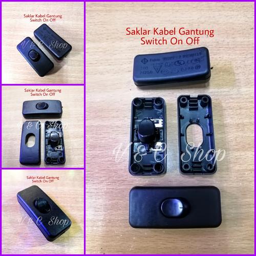 Jual Saklar Kabel Gantung Switch On Off untuk Input AC 220V Dimensi ...