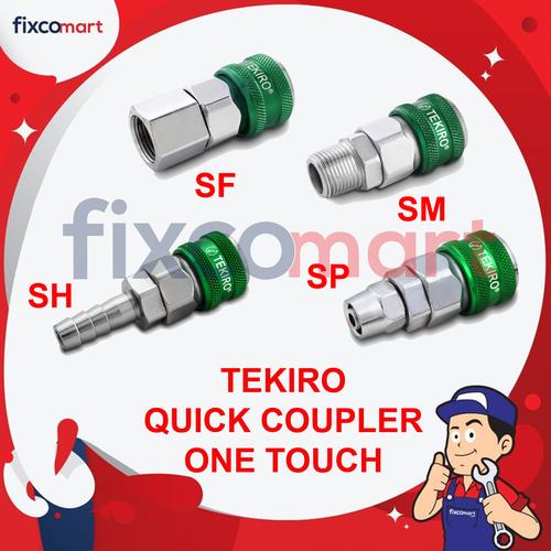 Foto Produk Tekiro Quick Coupler One Touch (SH) 20 SH / Alat Konektor Kompressor - ONE 20 SH dari FIXCOMART