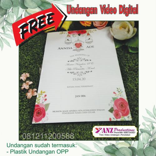 Jual Kartu Undangan Pernikahan Undangan Khitanan Jan 006 Cetak Kab Tangerang Yanz Productions Tokopedia