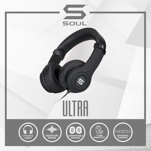 Foto Produk SOUL ULTRA High Definition Dynamic Bass On-Ear Headphone - SILVER - Hitam dari Soul official