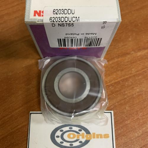 Foto Produk BEARING 6203 DDU NSK ORIGINAL ID 17mm x OD 40mm x 12mm dari Origins Bearings