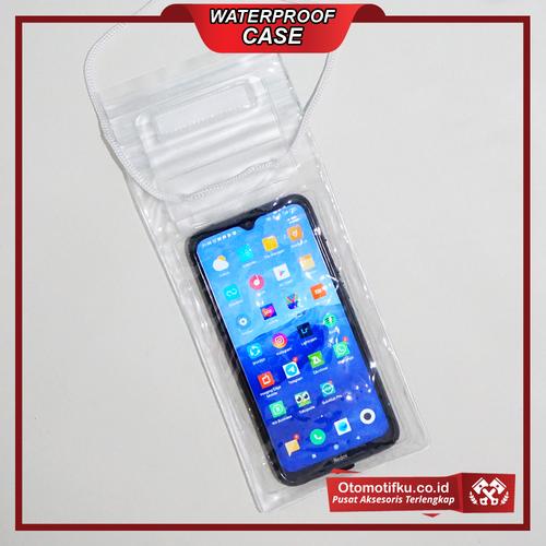 Foto Produk Waterproof Case Hp Size XL Anti Air Sensitive Touch Termurah - Putih dari Otomotifku Official