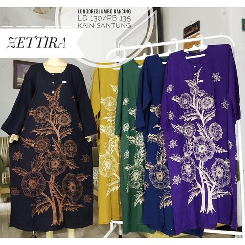 Foto Produk DASTER BATIK MURAH LENGAN PANJANG ADA KANCING BUSUI & WANITA HAMIL - Merah dari jemmsolshop