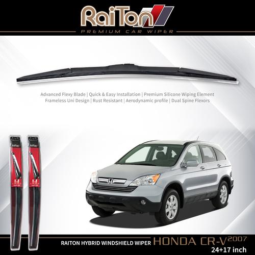 Foto Produk Raiton Wiper Hybrid Sepasang Kaca Depan Mobil Honda CR-V 24" & 17" dari Raiton