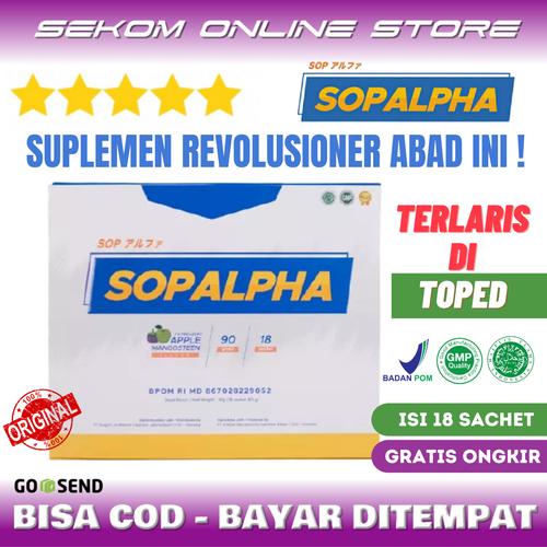 Foto Produk SOPALPHA Original Immune Booster Vitamin 1 Box Isi 18 Sachets dari SEKOM ONLINE STORE