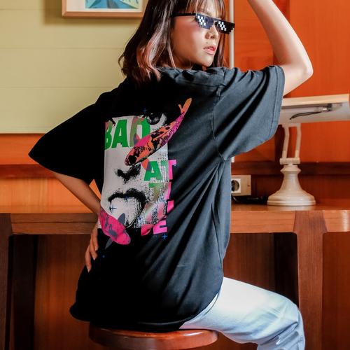 Foto Produk JINISO T-Shirt Bad Attitude Oversize Tee | Kaos dari JINISO.ID