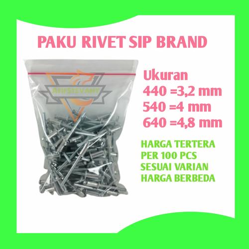 Jual Paku rivet sip brand 440 Paku rivet 540 Paku rivet 640 Harga ...